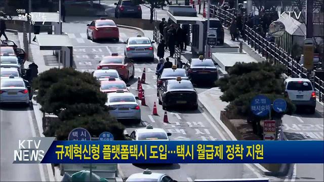 규제혁신형 플랫폼택시 도입···택시 월급제 정착 지원