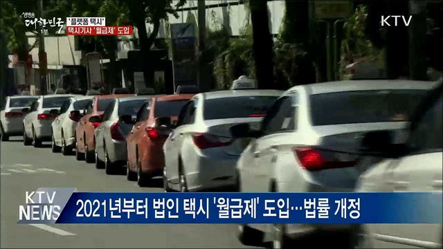'택시제도 개편'···플랫폼 택시·월급제 도입