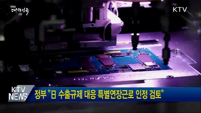 정부 "日수출규제 대응 특별연장근로 인정 검토"