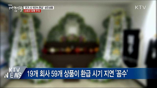 '만기 시 100% 환급' 상조상품, 소비자 피해 주의