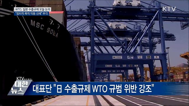 WTO, 日 수출규제 논의···정부 "경제 악용 부각"