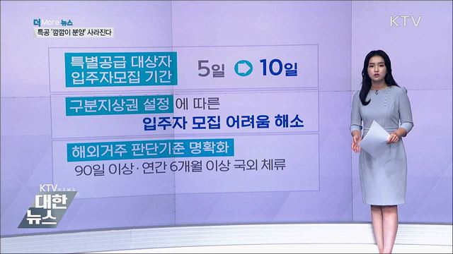 사회배려 계층 특별공급 '깜깜이 분양' 사라진다