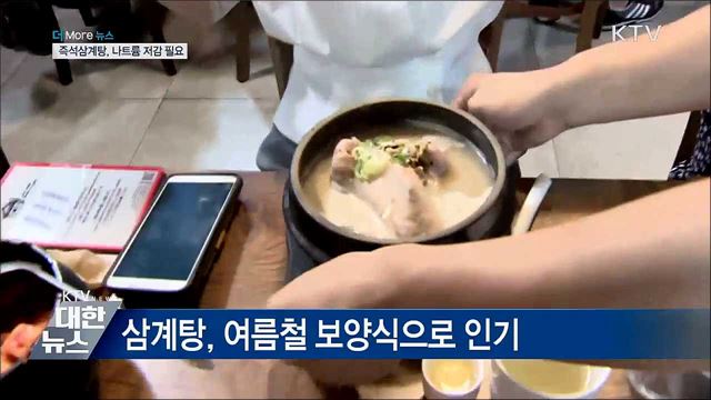 즉석삼계탕, 나트륨 1일 기준치 최고 97% 함유···"저감 필요"