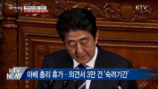 백색국가 제외 언제?···'한일 전략게임 관건'