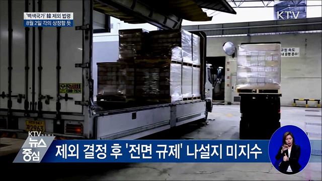 '백색국가' 韓 제외 법령···8월 2일 각의 상정할 듯