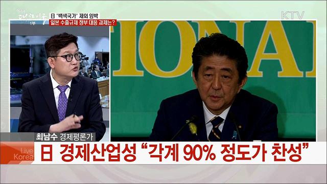 日 '백색국가' 제외 임박···일본 수출규제 정부 대응 과제는?