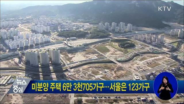 미분양 주택 6만 3천705가구···서울은 123가구