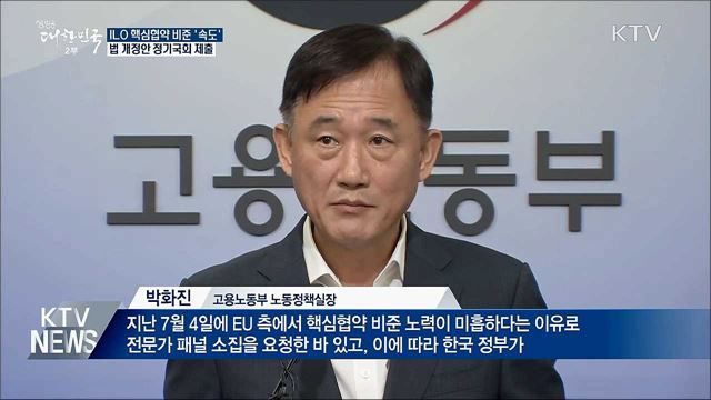 ILO 핵심협약 비준 법 개정···정기국회 제출