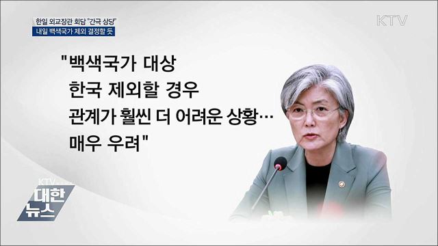 "한일 간극 상당"···내일 백색국가 제외 결정할 듯
