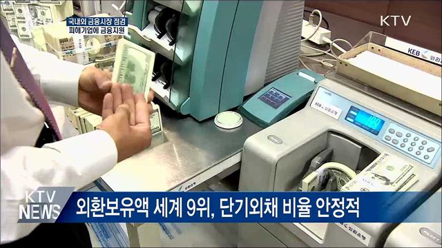 국내외 금융시장 점검···피해기업에 금융지원