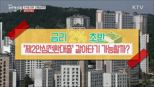 2%대 초반 고정금리로 갈아타세요 [정책톡! 돈이툭!]