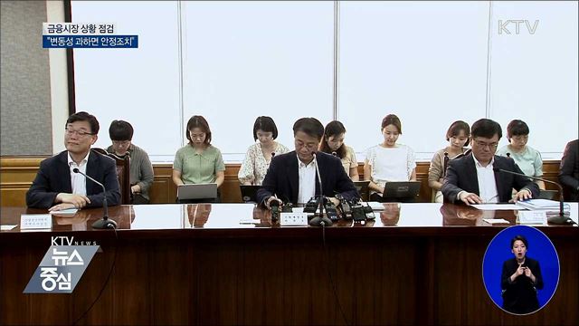 금융시장 상황 점검···"변동성 확대되면 과감한 안정조치"