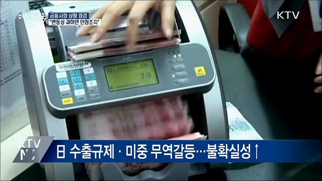금융시장 상황 점검···"변동성 확대되면 과감한 안정조치"