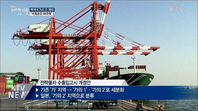 백색국가서 日 제외···"국제공조 어려워"