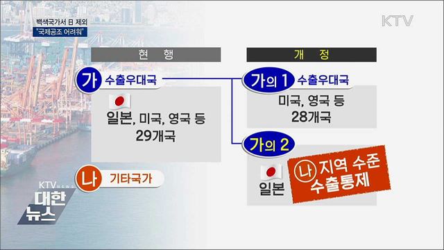백색국가서 日 제외···"국제공조 어려워"