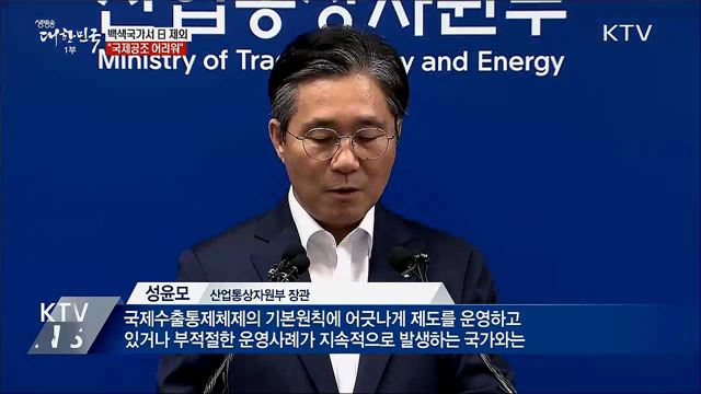 백색국가서 日 제외···"국제공조 어려워"
