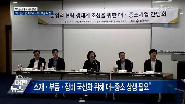 "대-중소 협력으로 소재·부품·장비 독립"