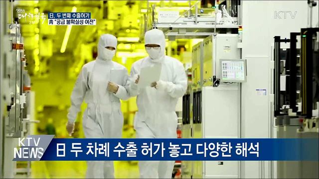 日, 수출 2차 허가···靑 "공급 불확실성 여전"