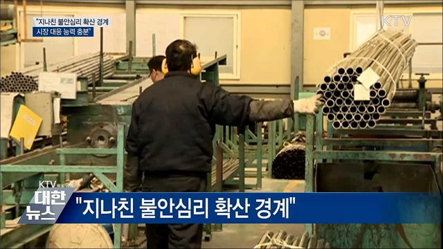 "지나친 불안심리 확산 경계···대응 능력 충분"