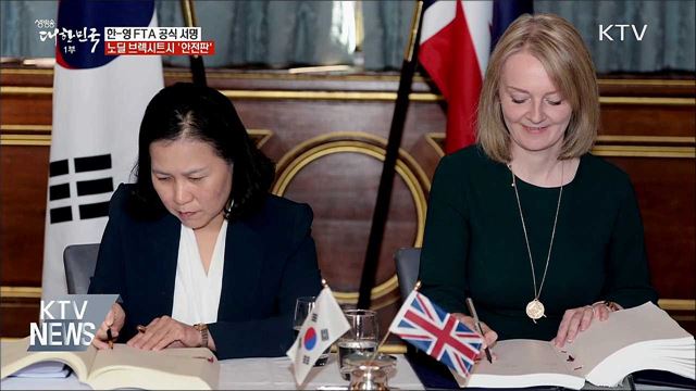 한-영 FTA 서명···노딜 브렉시트 대비 '안전판'