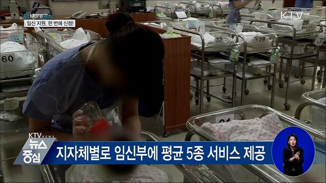 임신부터 출산까지···지원서비스 한 번에 신청