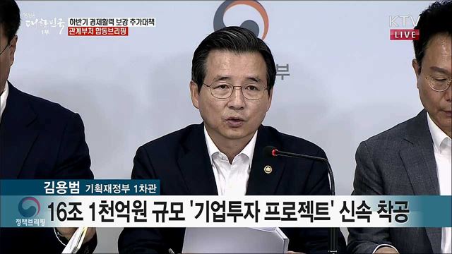 하반기 경제활력 보강 추가대책 관계부처 합동브리핑 