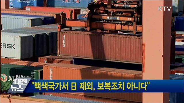 "백색국가서 日 제외, 보복조치 아니다"