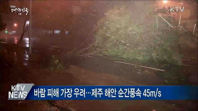 전국 흐리고 비···태풍 '링링' 강풍에 유의