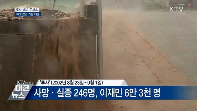 루사·매미·곤파스···피해 컸던 가을 태풍