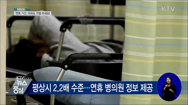 521개 응급실 24시간 운영···명절에 아프면?
