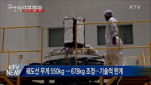 달 궤도선 발사 2022년 7월···"궤도 수정"