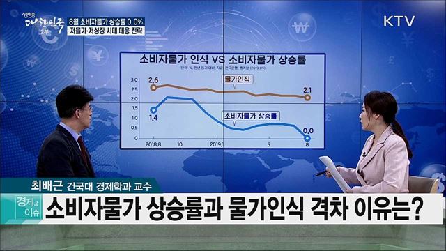 8월 소비자물가 상승률 0.0% 저물가·저성장 시대 대응 전략 [경제&이슈]