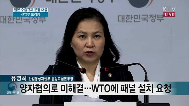 일본 수출규제 분쟁 대응 산업부 브리핑