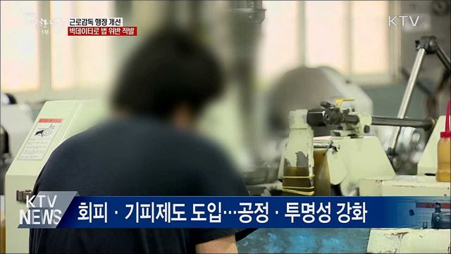 근로감독 개선···빅데이터로 법 위반 적발