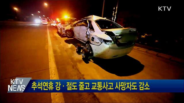 추석연휴 강·절도 줄고 교통사고 사망자도 감소