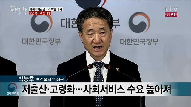 사회서비스일자리 확충 계획 보건복지부 브리핑 