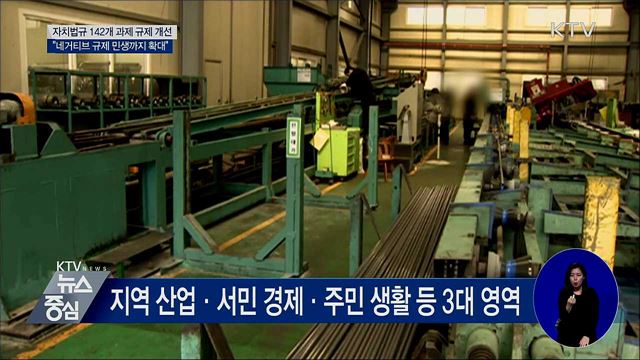 자치법규 142개 과제 규제 개선···"민생 확대"