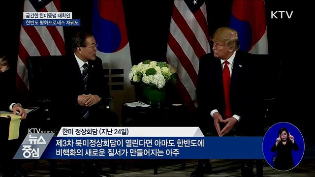 한미동맹 재확인···한반도 평화프로세스 재궤도