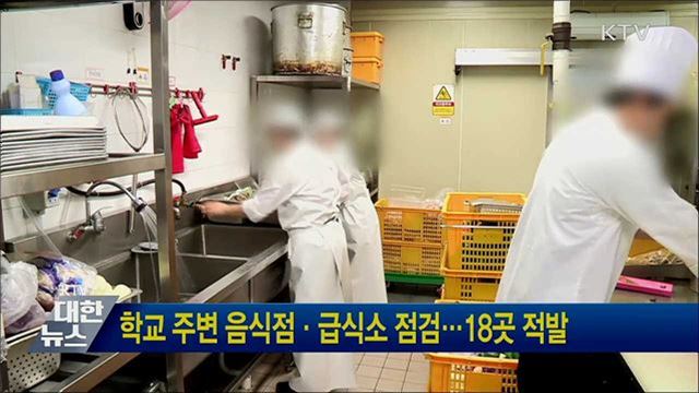 학교 주변 음식점·급식소 점검···18곳 적발