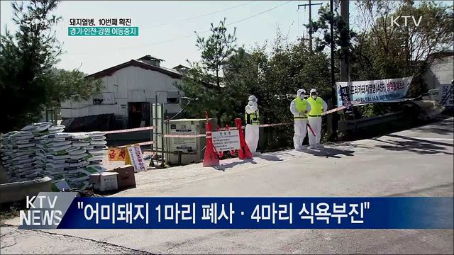 10번째 확진···경기·인천·강원 48시간 이동 중지