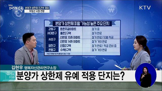 분양가 상한제 조건부 제외···부동산 시장 전망 [경제&이슈]