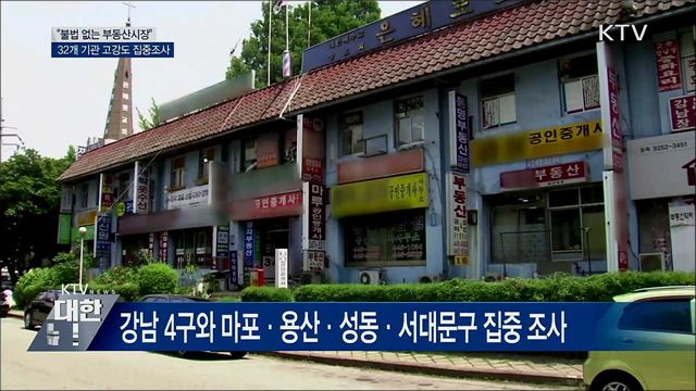 "불법 없는 부동산시장"···고강도 집중조사
