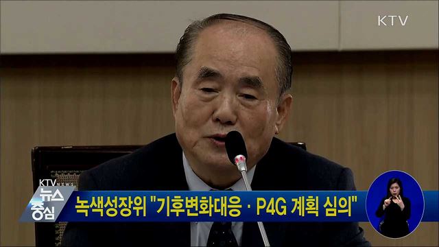 녹색성장위 "기후변화대응·P4G 계획 심의"