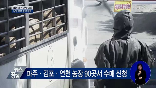 강원 북부 방역 강화···3주간 정밀검사