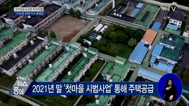 3기 신도시 5곳 지구 지정···"수도권 30만 가구 본궤도"