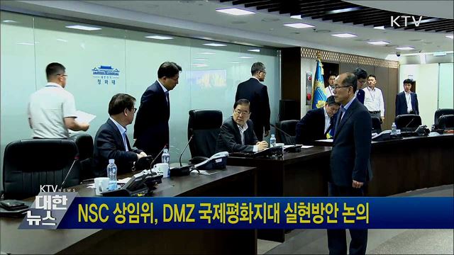 NSC 상임위, DMZ 국제평화지대 실현방안 논의