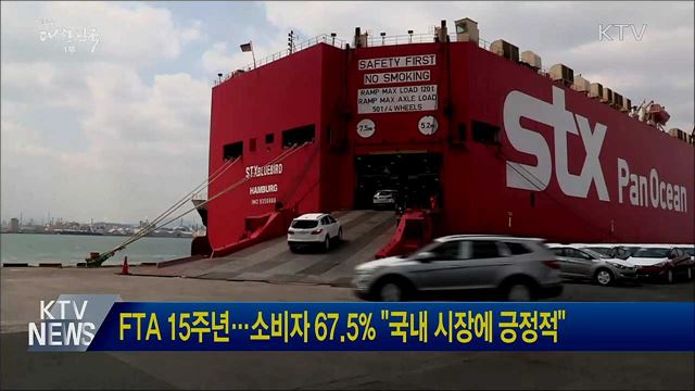 FTA 15주년···소비자 67.5% "국내 시장에 긍정적"