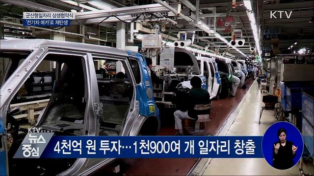 군산형일자리 상생협약식···'전기차 메카'