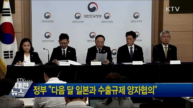 정부 "다음 달 일본과 수출규제 양자협의"