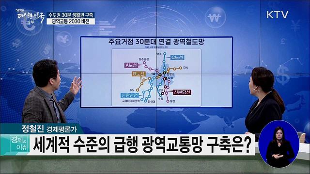 수도권 30분 생활권 구축···광역교통 2030 비전